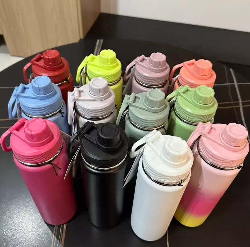 Portable Large Capacity 710ml Insulated Cup 304 Stainless Steel Yoga Pot For Male And Female Students Couple Cup Portable  Cup