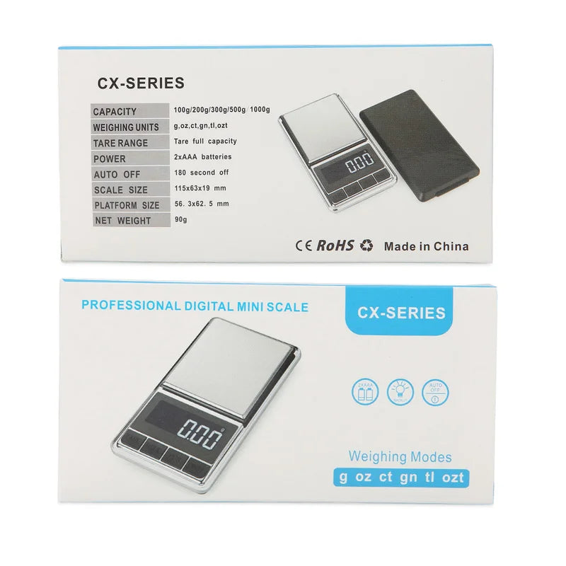 0.01g Precision Pocket Scale Digital Electronic Gold Jewelry Carat Diamond Balance Mini Mg Scales Portable Weighing