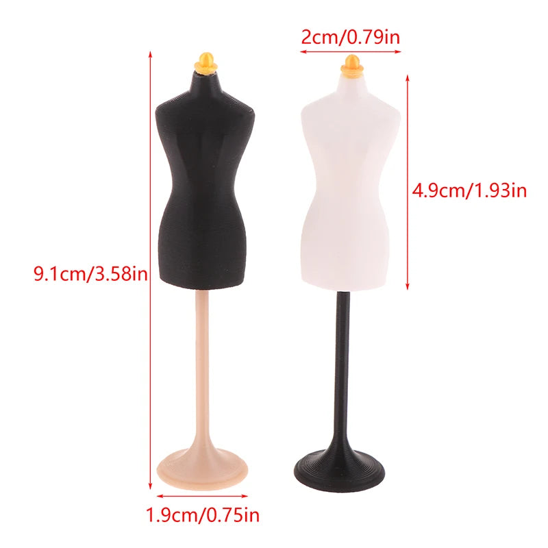 1/6 Doll Mannequin Coat Hanger Dollhouse Doll Skirt Support Wedding Mannequin Stand Humanoid Model Toy Doll Gown Display Form