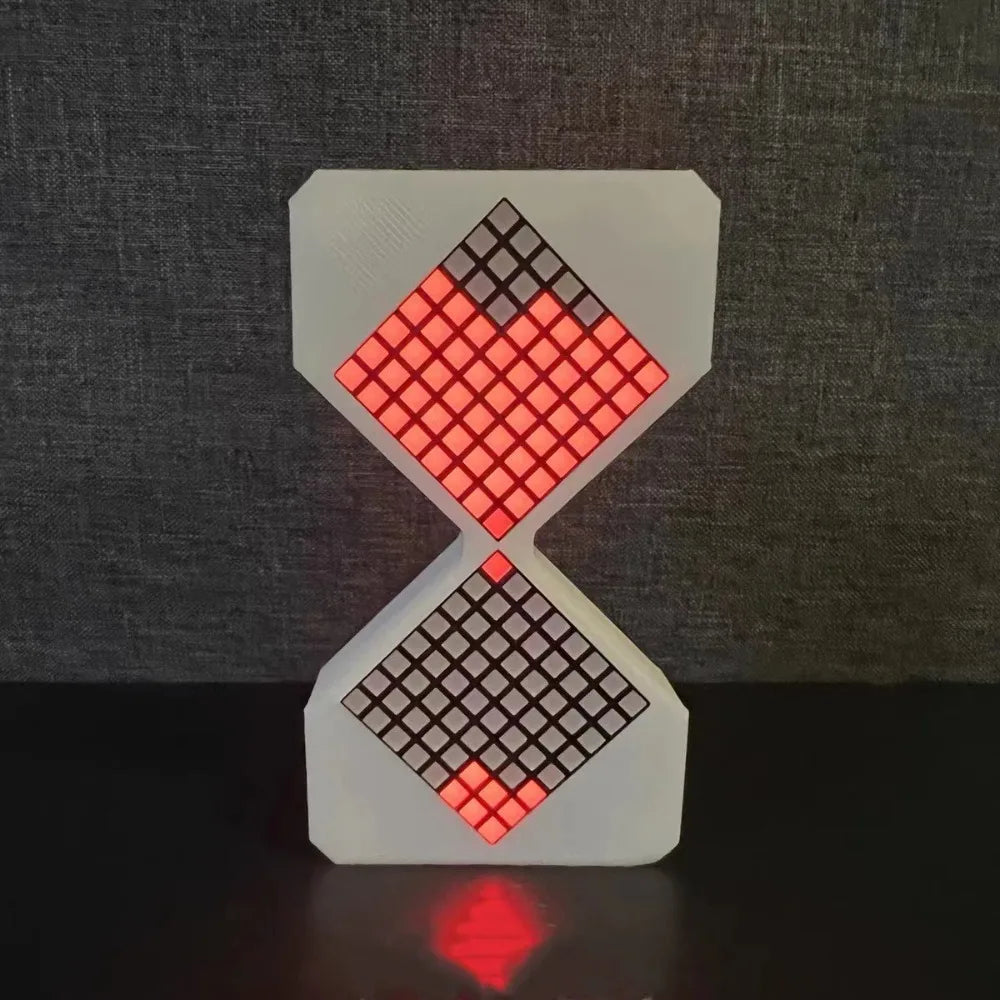 Cyber Style LED Electronic Hourglass with Gravity Sensing 1-30 Min Timer DIY Digital Sand Clock Technology Sense Decompress