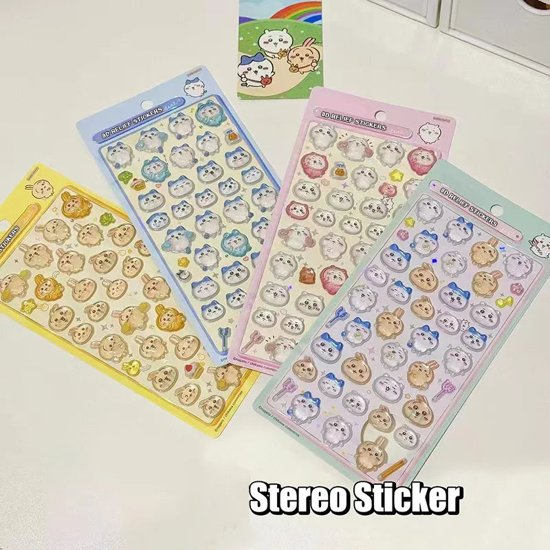 Cartoon Sticker 3D Stickers Aesthetic Sticker DIY Scrapbook Decal Decorations Party Favor ボンボン ドロップシール