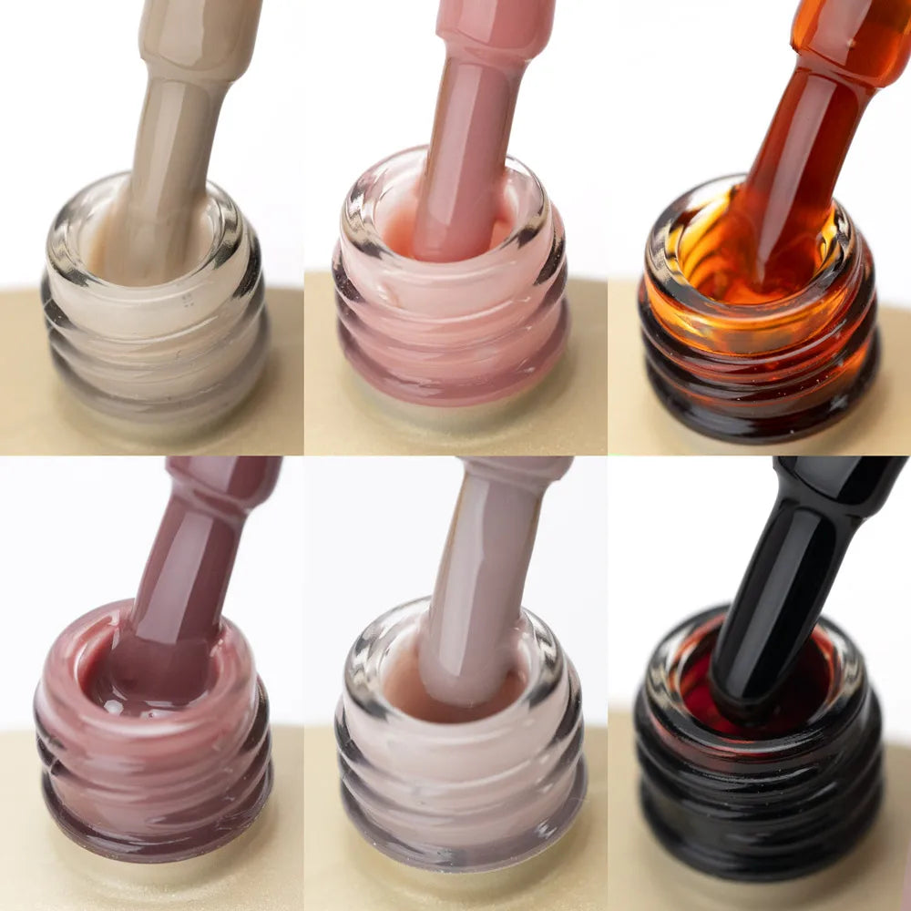 Canni Nail Gel Polish Jelly Nude Color HEMA FREE TPO FREE 9ml Transparent Semi Permanent Natural Nude French Nail Gel Lacquer