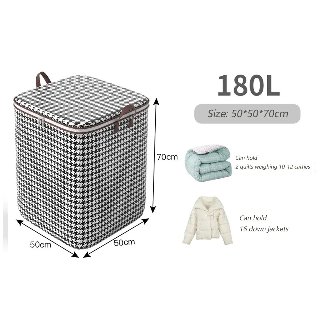 Organizer Clothes Storage Bags Large Capacity Quilt Moving Box Tote Bag Dustproof Clothing Wardrobe Home