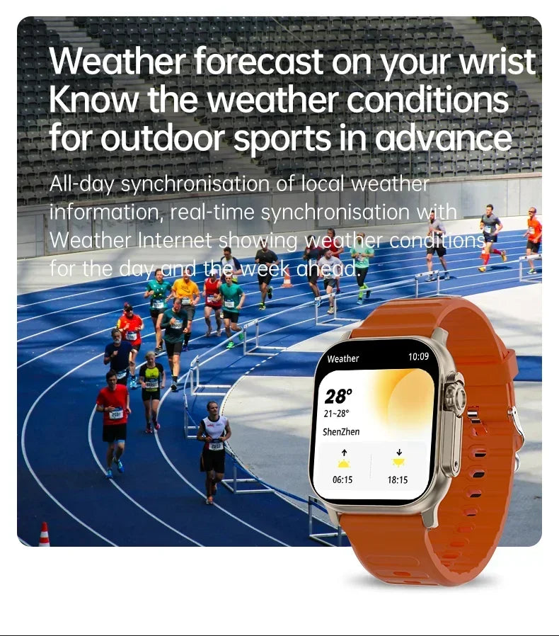 Original T800 Ultra2 Smart Watches 2.19 Inch Smart Watch Bluetooth Call IWO Series 8 Sports Smartwatch Women Men For IOS Android