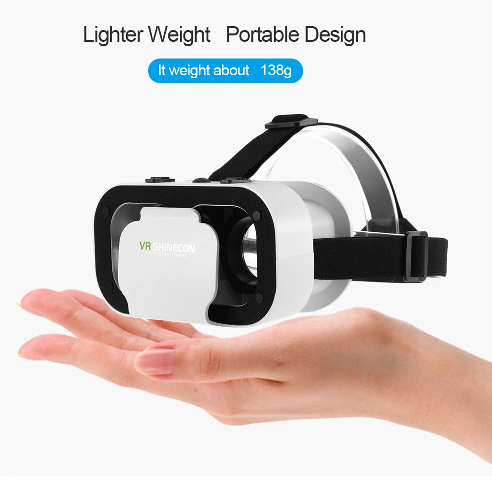 3D Virtual Reality VR Glasses For Phone Mobile Smartphones 7 Inch Headset Helmet Game Wirth Real Viar Goggles Cell Device Lenses