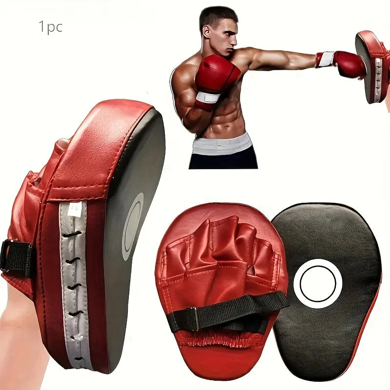 1Pc Professional Boxing Impact Pu Curved Hand Target - Shock Absorbing Training Hand Pad - Karate Boxing Mma Muay Thai or Fighting Sports Training Baffle