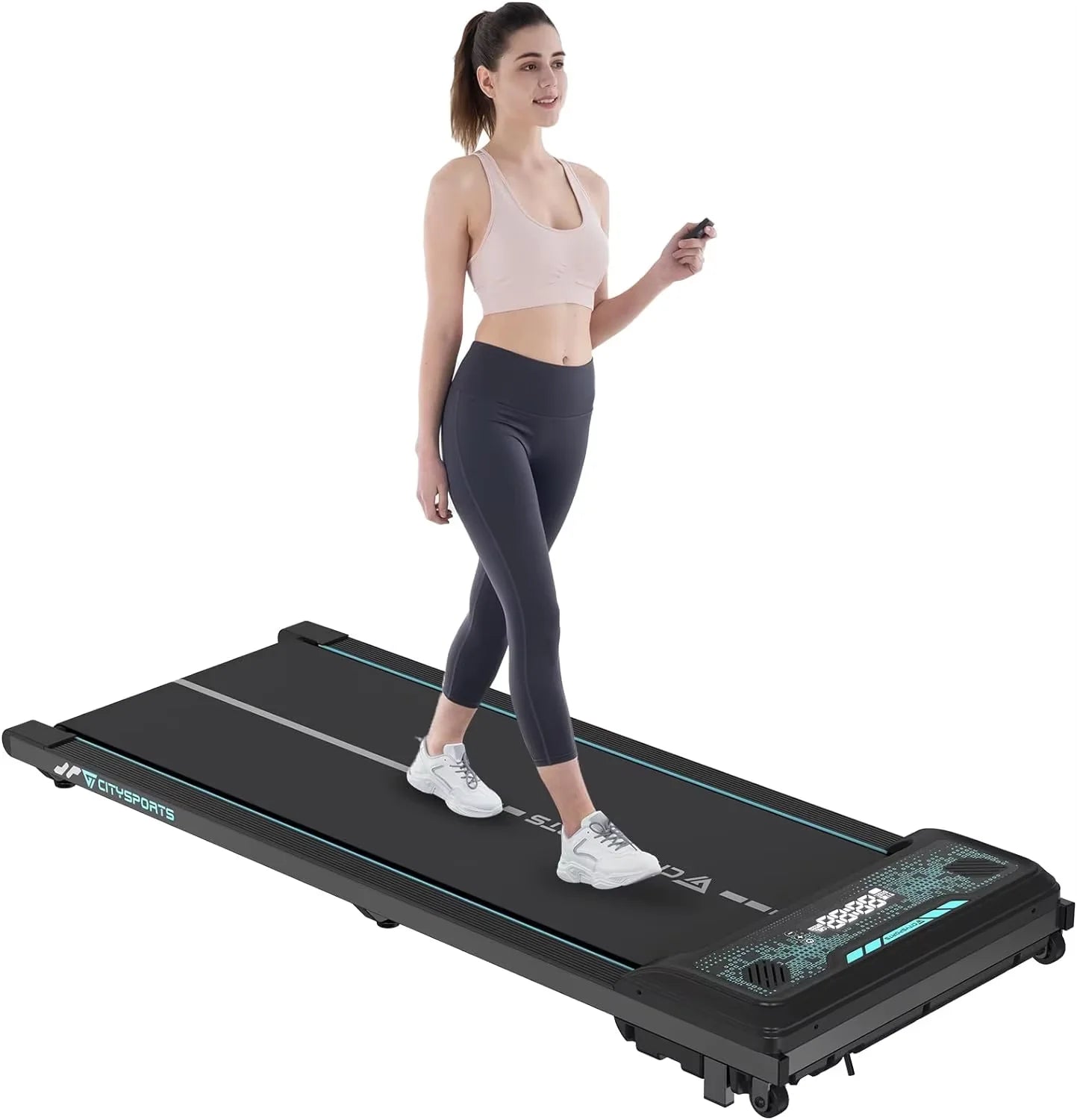 CITYSPORTS PRO Treadmi, Walking Pad Treadmill, Bluetooth, Compact Treadmill with LED Display for Home/Office, 6 km/h