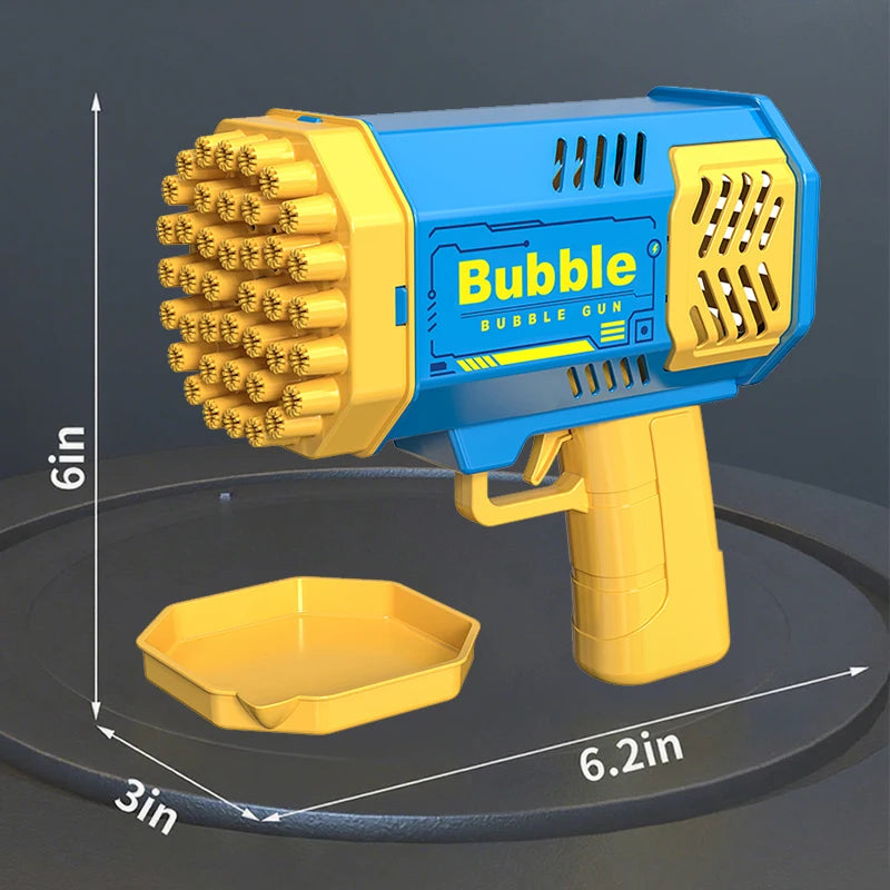 40 hole handheld fully automatic space light bubble machine electric children's toys without battery without  bubble water