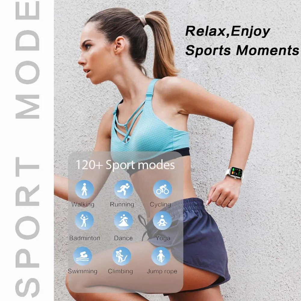 SENBONO New 1.91" Women Smartwatch Bluetooth Call Heart Rate Blood Oxygen Tracker Sport Smart Watch Women Men for IOS Androird