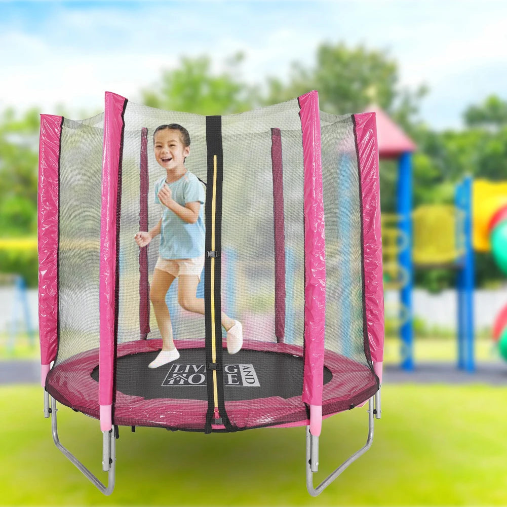 【Breeins】Outdoor Trampoline with Safety Enclosure for Kids Entertainment