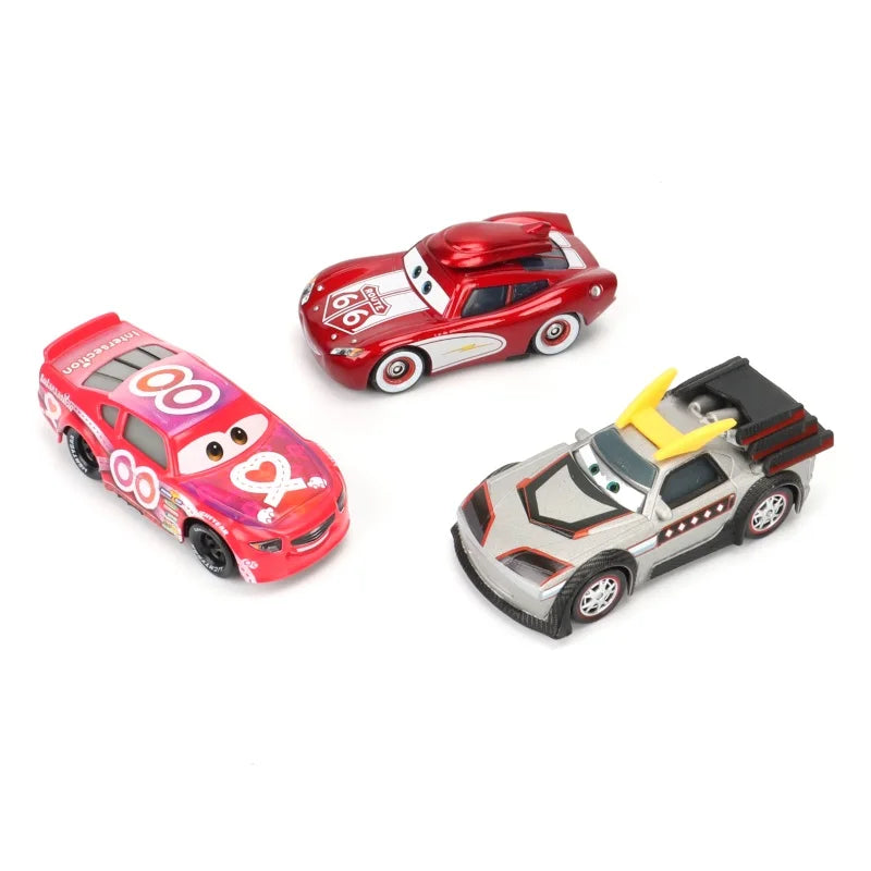 Disney Cars toy Christmas McQueen ROUTE 66 McQueen Champion McQueen Racing car 1:55 Diecast Alloy car Model Boy's Christmas gift