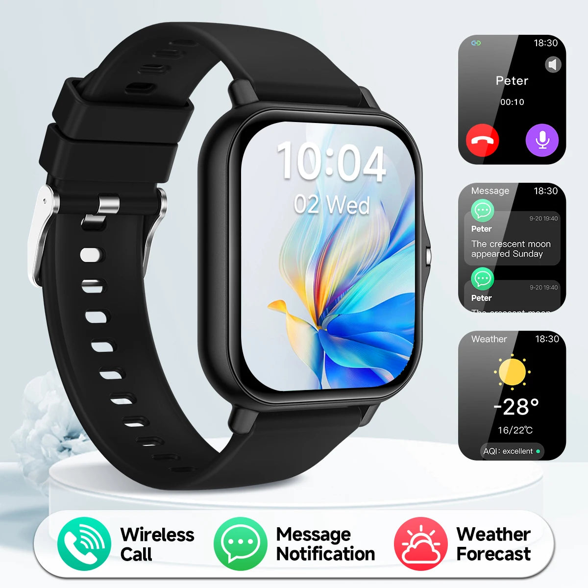New Smartwatch 1.83-inch Touch Screen Voice Assistant Camera Control Bluetooth Call for Android/IOS Sports Watch Men Women 2026