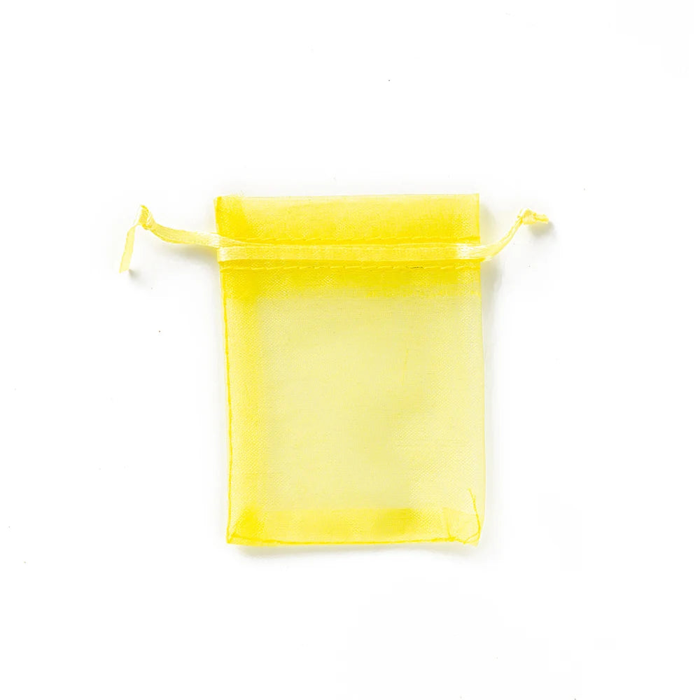 50Pcs Sheer Organza Gift Drawstring With Jewelry Pouches Display Packaging Christmas Candy Wedding Party Festival Gauze Bags