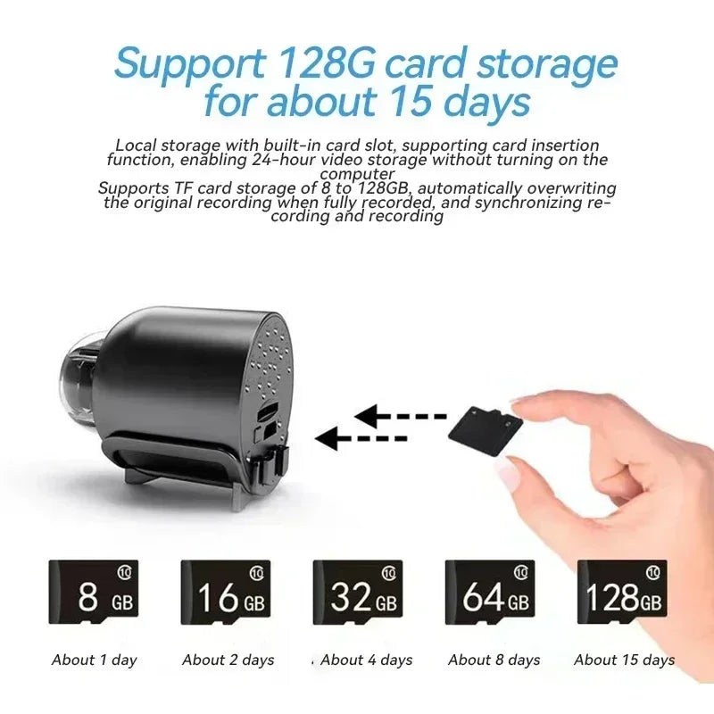 X5 1080P Mini Night Vision Wireless Surveillance Camera Lightweight Clear Portable Motion Detection Premium Quality NEW 2026