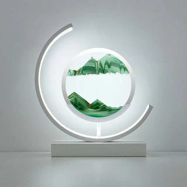 Customizable 2024 LED 3D hourglass Decoration SLBJ1820
