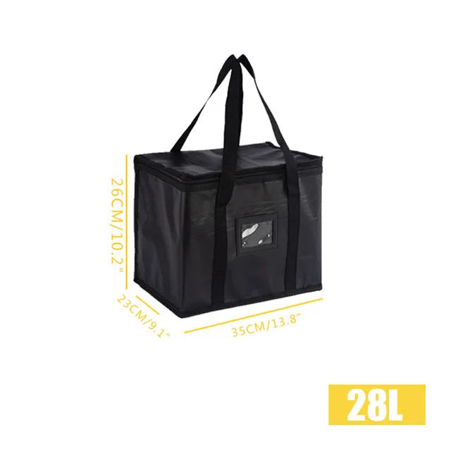 Reusable Insulated CoolerBag PremiumAluminum Foil Thermal Storage Bag Lightweight Portable ZipperLunch Bag for Camping Party Use