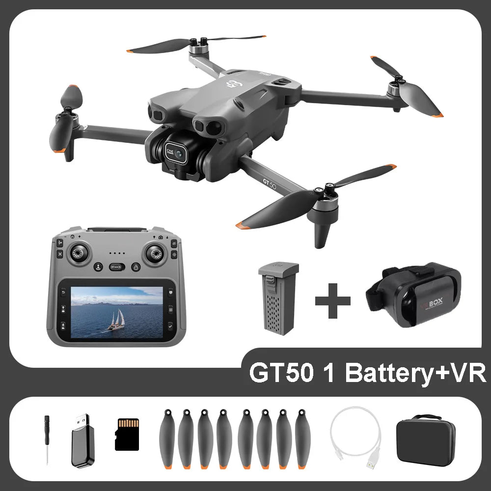 2026 NEW Original GT50 PRO RC Drone 8K HD Dual Cameras WiFi GPS 20mins Flight Aerial Photography Quadcopter Remote Control Toys