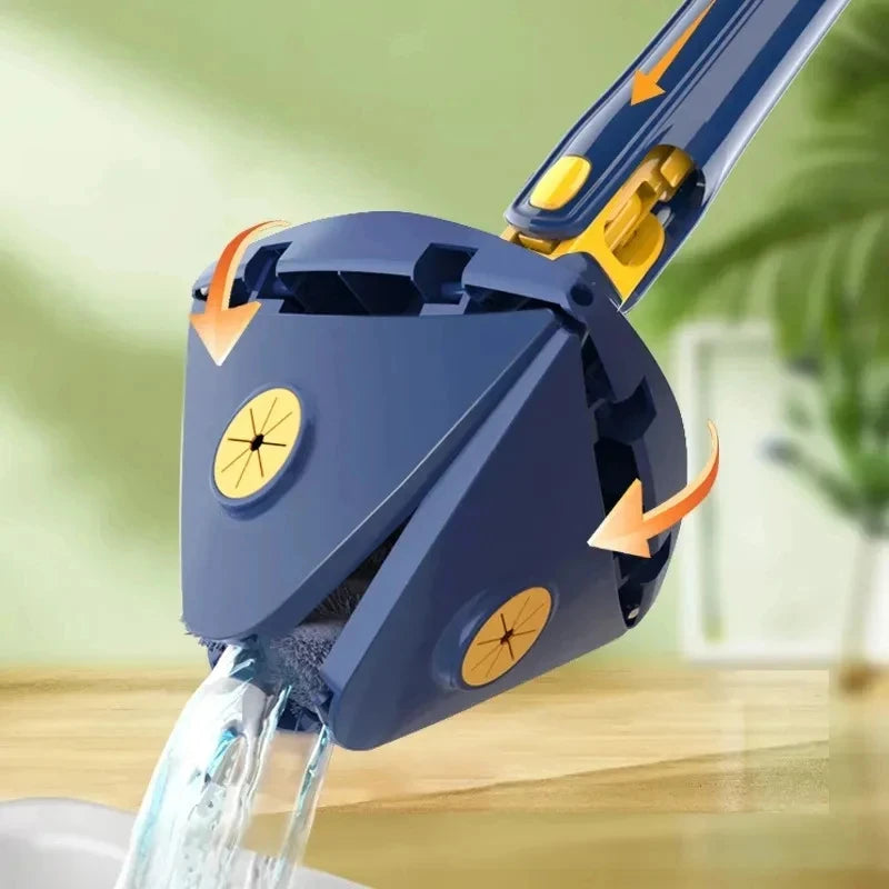 360 New Triangle Mop Rotatable Extendable Adjustable 110 Cm Cleaning Mop For Tub Tile Floor Wall Cleaning Mop Deep Cleaning Mop
