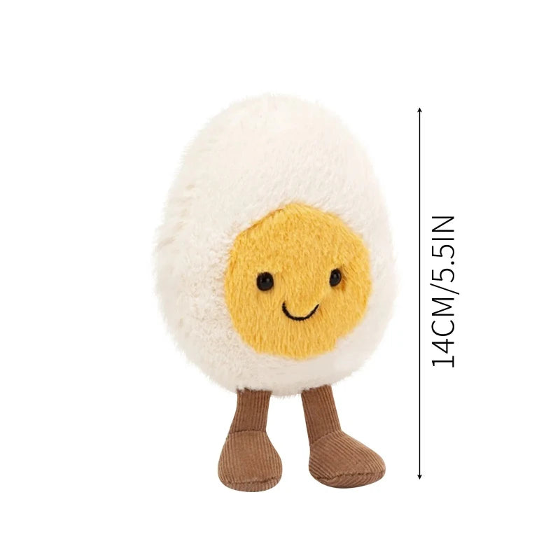 1PC Lovely Soft Boiled Doctor Fashion Creative Pet Toys Lovely Smile Happy Doll Pet Supplies Home Decoration Holiday Kids Gift