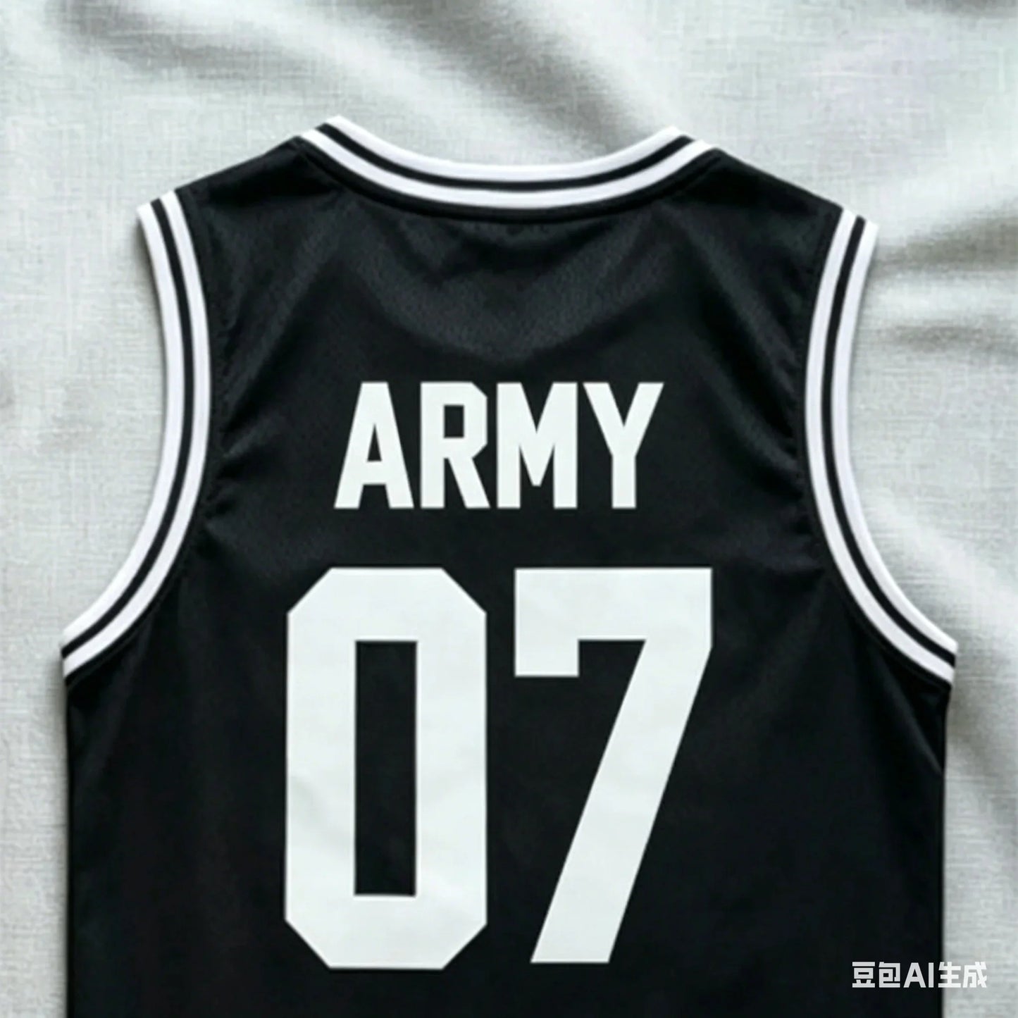 Members Number Basketball Tank Top Black White Striped Mesh Sleeveless Vest Kpop Army Concert Oversized Fan Sports Jersey