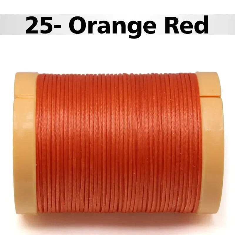 Handmade Flat Wax Thread for Leather Craft, Hand Stitching, DIY Wax Coated Strings, Repair Shoes, Sewing Tools, 0.8mm, 1.0mm