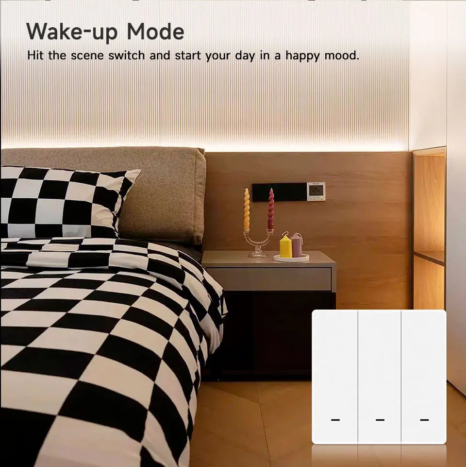 4/3/2/1Gang Tuya Zigbee 3.0 Smart Scene Button Switch Smart Home Wireless Push Remote Controller Battery Powered Devices Linkage