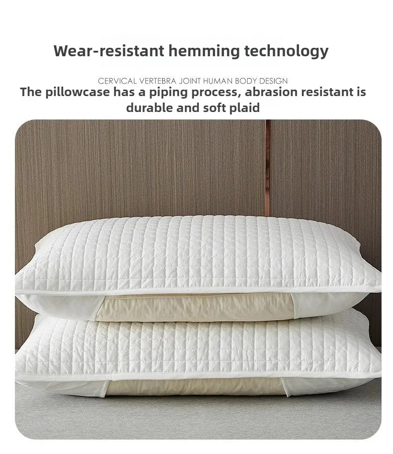 Clip Pillow Cover Head oil Isolation layer Pillow Case Protector Waterproof Anti Mite Pillow Core Protection (No Pillow) 72X45cm