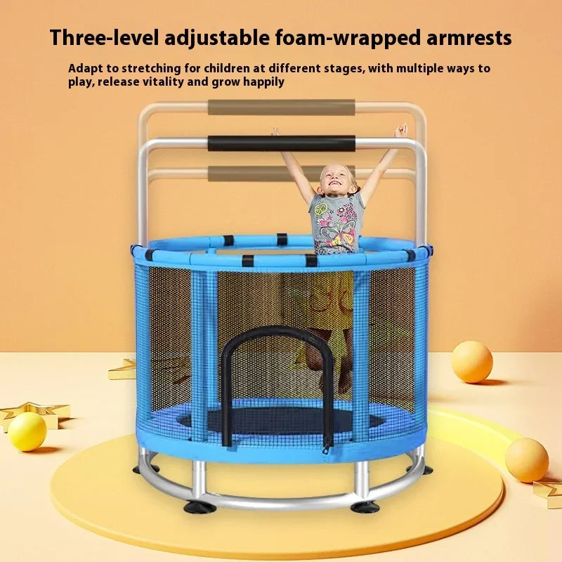 Children's Indoor Trampoline Home Use Jumping Bed 3-10 Years Old Household Trampoline Fun Fitness Exercise for Kids