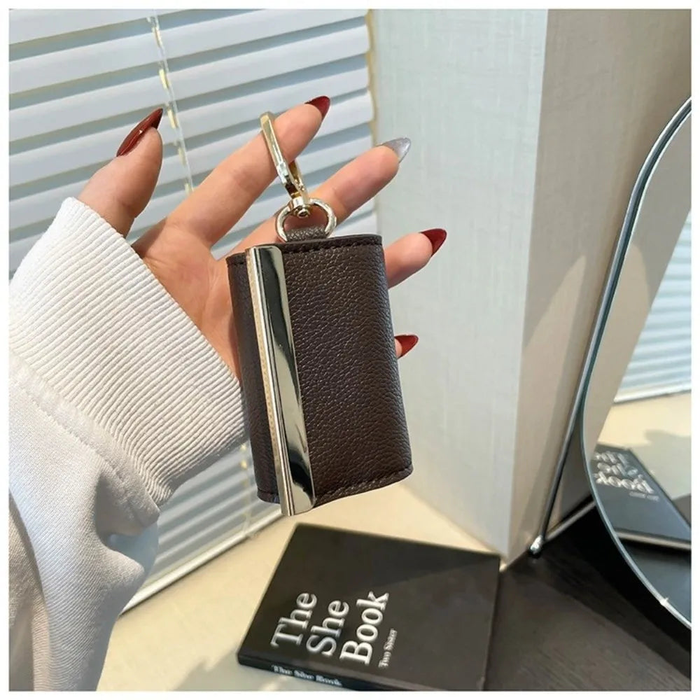 Mini Keychain Tote Bag Foldable with Key Ring Supermarket Eco-Friendly Bag Large Capacity Reusable Shopping Bag
