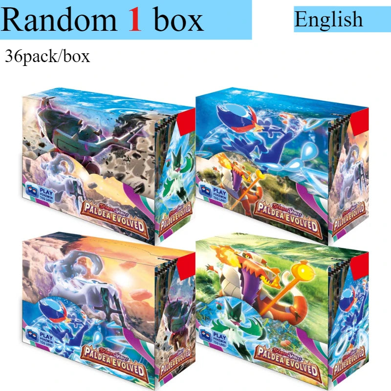 Pokémon Card 360 Pcs/Box English Brilliant Stars 151 Prismatic Evolutions PARADOX RIFT Battle Transaction Card Game Popular Gift