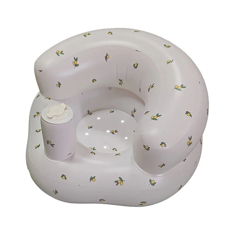 Children Inflatable Sofa,Inflatable Baby Sofa for Babies 3 Months & Up,Baby Seats for Infants, Blow Up with Built in Air Pump