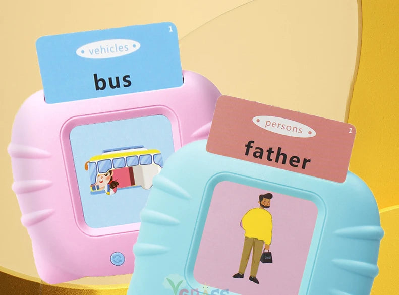 Alphabet Talking Flash Cards Educational Learning Interactive Memory Card Machine French Russian Italian Speech Toys For Kids