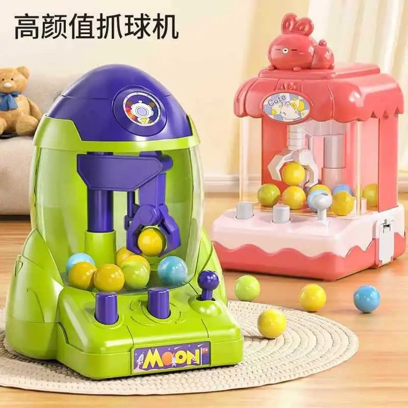 Mini Space Rocket Claw Machine Ball Grabber Toy for Boys Girls Educational Game