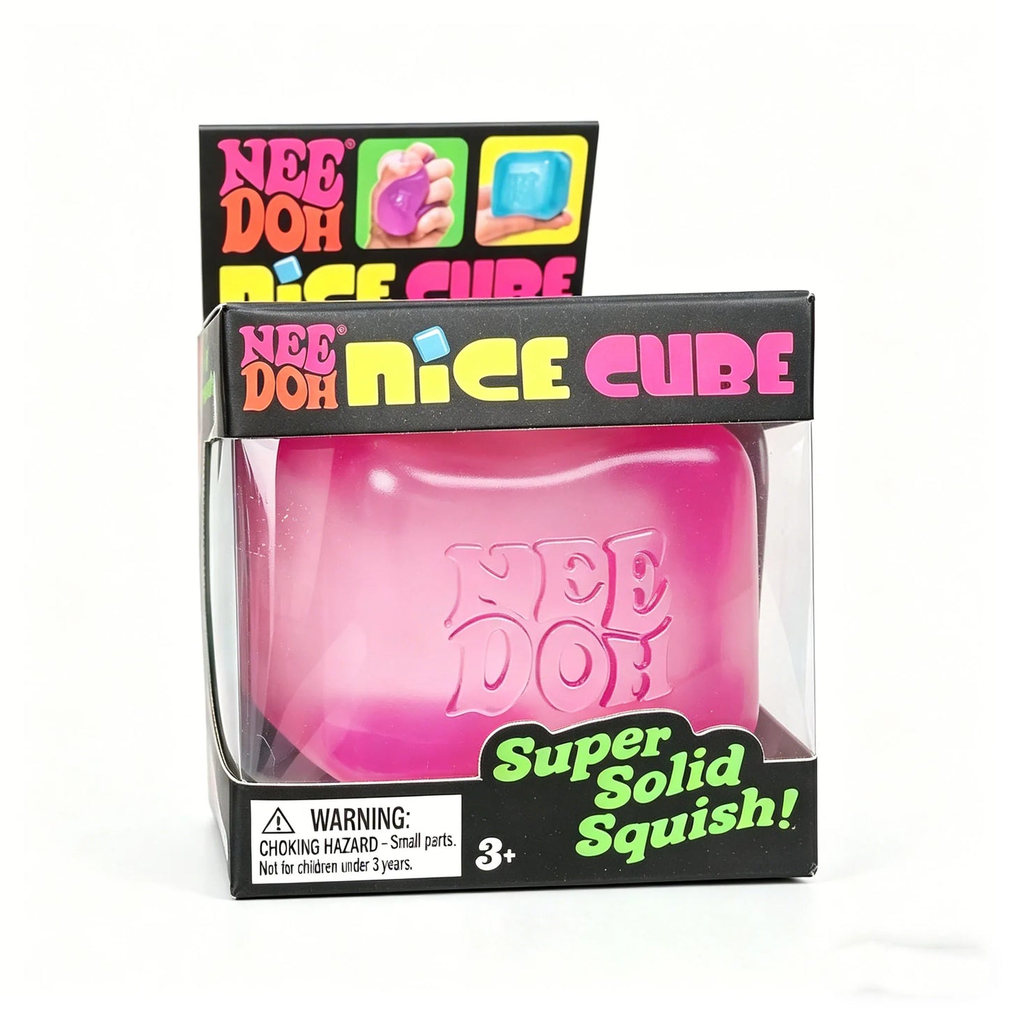 Needoh Nice Cube Fidget Sensory Cube, Stress Anxiety Relief Focus Tool Desk Toy for Adults and Kids