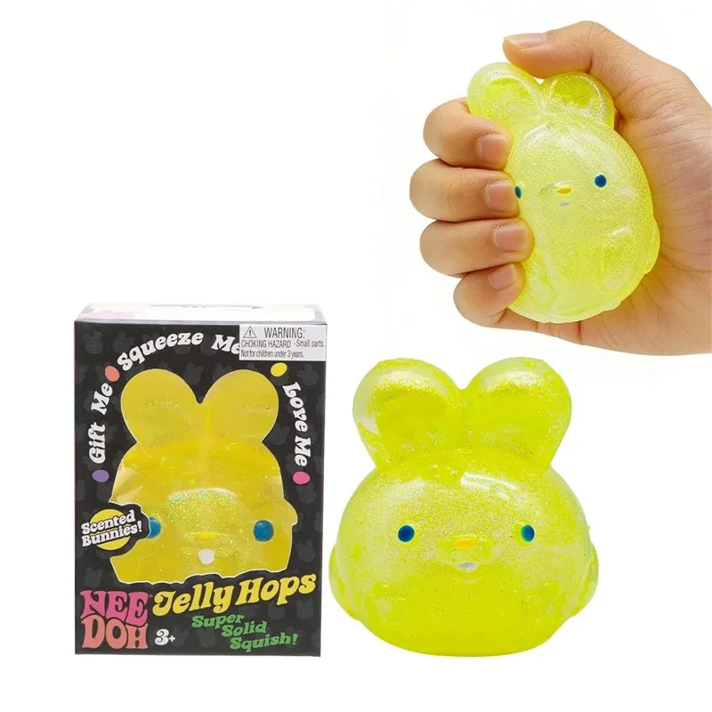 Needoh Sensory Jellyfish Gummy Bear Toy Soft Nice Cube Anti-Stress Stress Relief Pressure Souvenir Sensory Non-toxic Fidget Toy