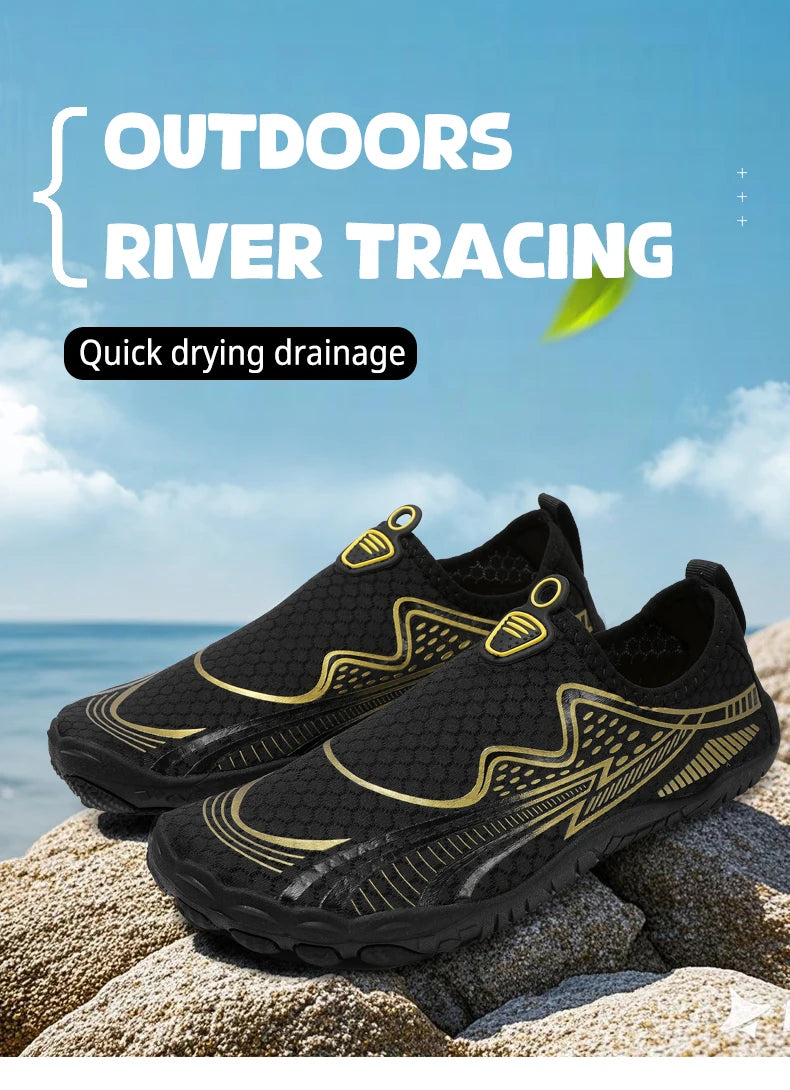 Summer Quick-Drying Beach Water Shoes Unisex Swimming Aqua Slippers Outdoor Activities Surfing on The Sea Five Finger Sandals
