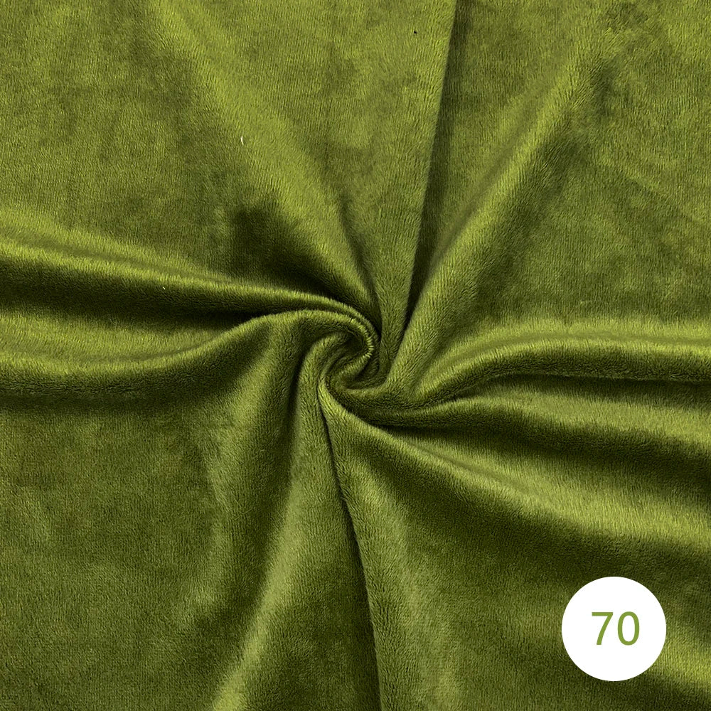 1.5mm Super Soft Short Plush Fabric Thick Crystal Super Soft Flannel Plush Toy Handmade Diy Fabric 45x50cm