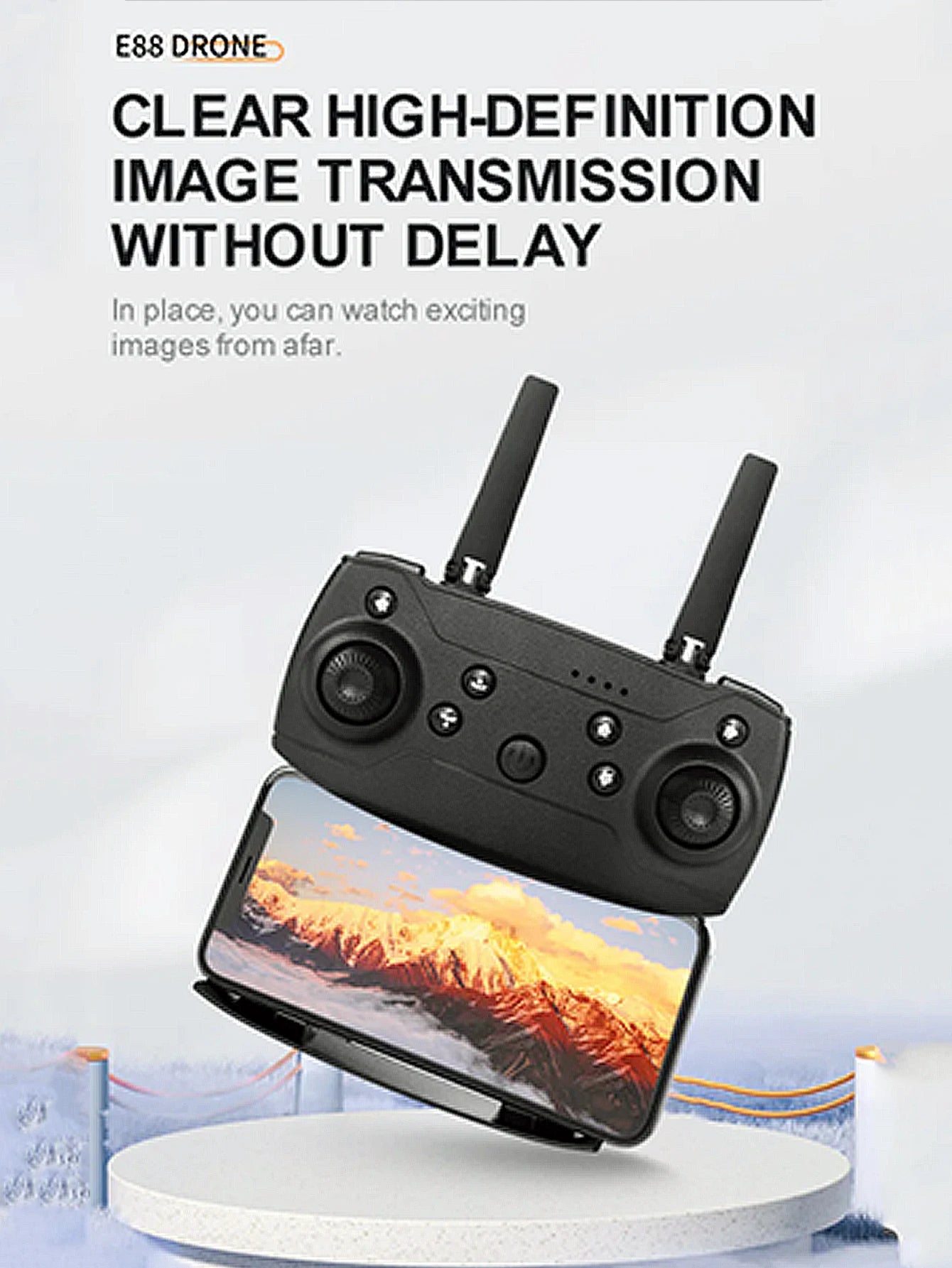 Professional Drone E88 4k wide-angle HD camera WiFi fpv height Hold Foldable RC quadrotor helicopter Camera-free children's toys
