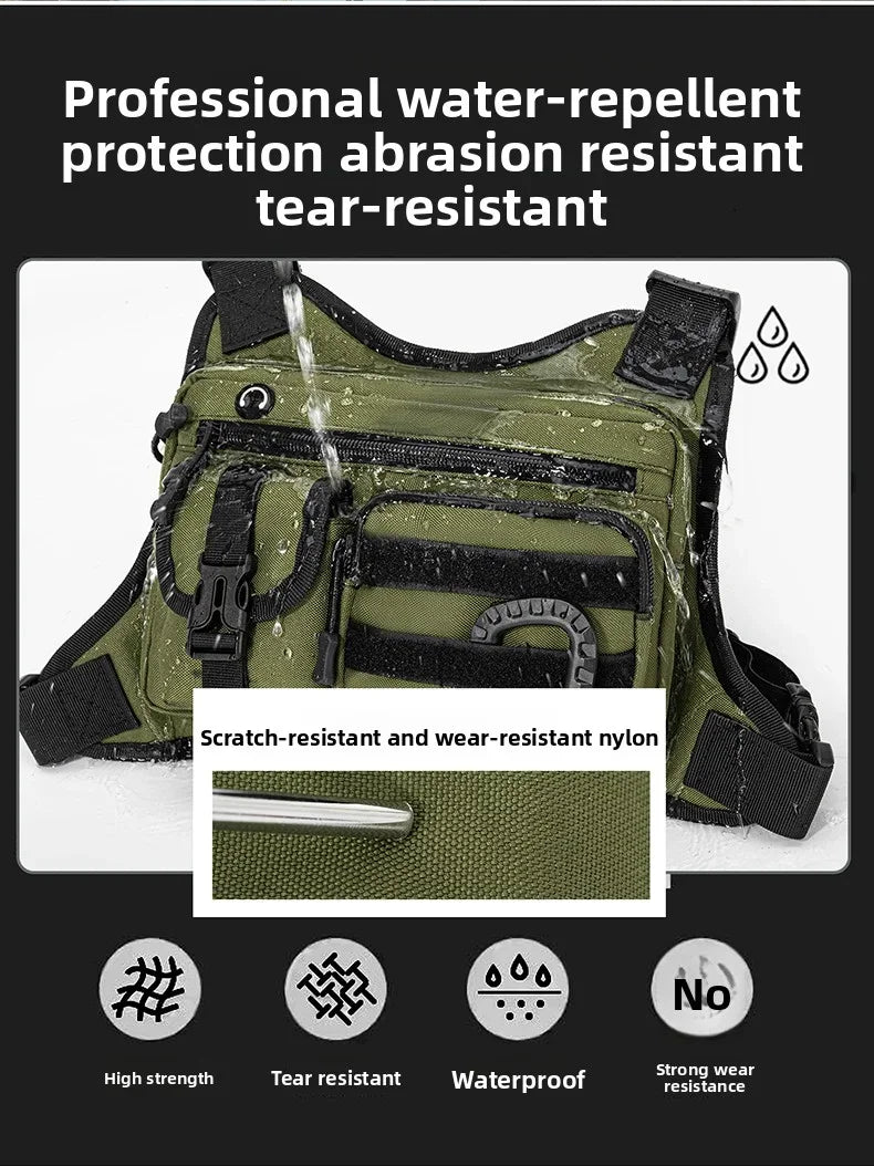 Outdoor Tactical Vest Multi-Functional Waterproof Wear-resistant Vest Backpack Men's Tactical Chest Bag for Hunting