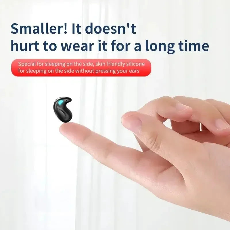X55 Invisible Sleep Wireless Earphone TWS Bluetooth 5.3 Headphones Hidden Earbuds IPX5 Waterproof Noise Reduction Sports Headset