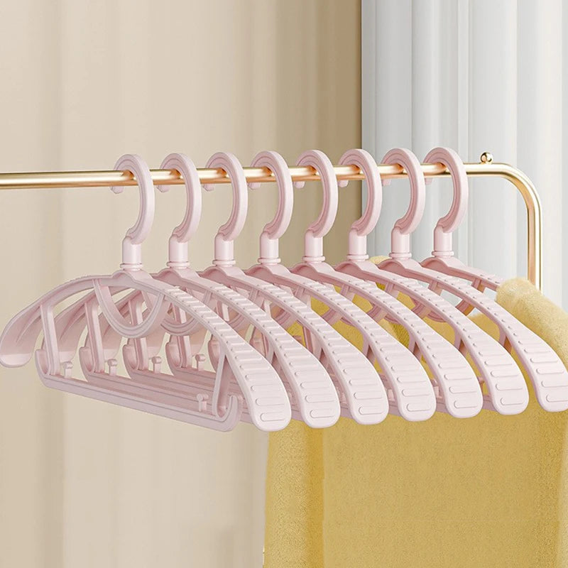 Thiened Wide Oulder Clothes Hanger Home Anti-Slip Hanging Clothes Hanger Large Size Plastic Rotatable Clothes Hangers Organizer