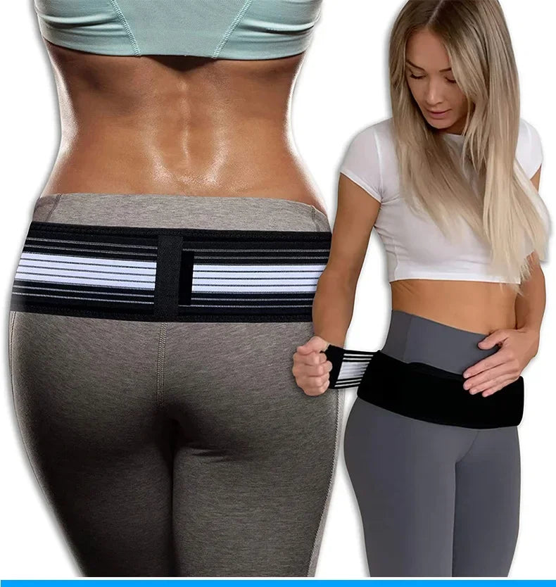 120cm Sacroiliac SI Joint Hip Belt Lower Back Support-Hip Braces for Hip Pain Pelvic Support Belt Sciatica Ease Protect