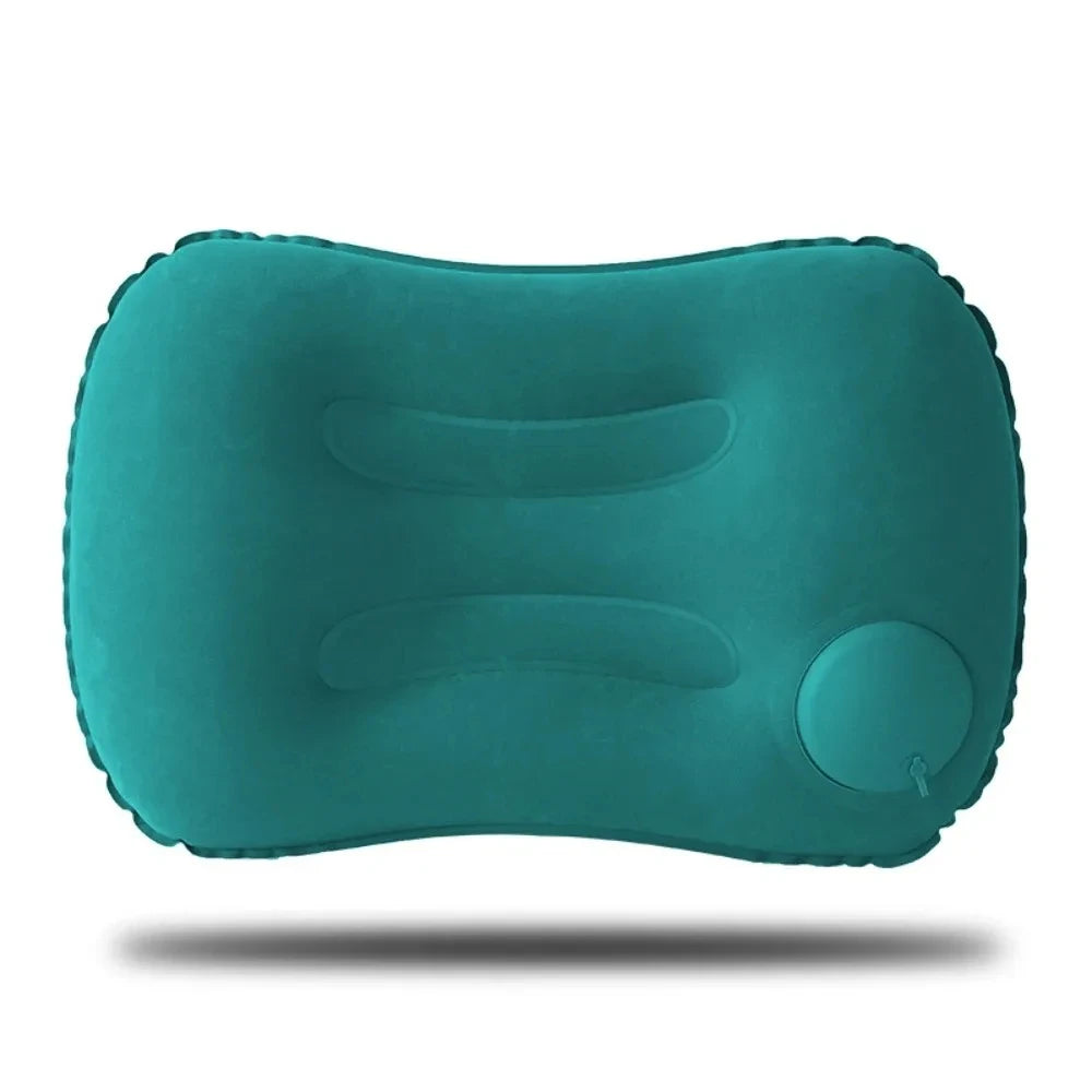 Ultra Soft Portable Inflatable Pillow Neck Lumbar Support for Camping,Pool Car Travel,Outdoor Lightweight Compact Comfort