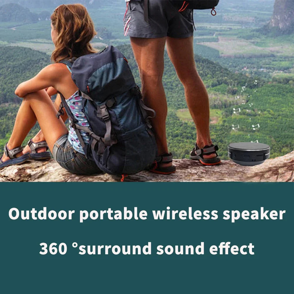 Bone Conduction Desktop Wireless Speaker with suction cups for secure attachment. Wireless TWS speaker, compatible with lanyard