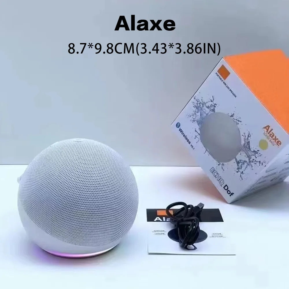 Alaxe Bluetooth Speaker Subwoofer compact and powerful outdoor indoor speaker with high-quality sound and a mini desktop design