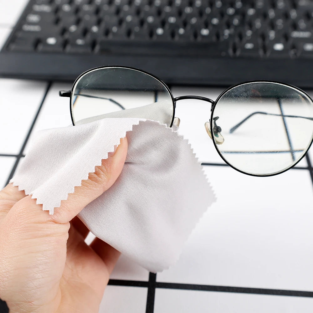10Pcs Computer Cleaning Cloth Microfiber Camera Lens Glasses Cleaner TV Laptop Pad Tablet Phone Electronics Screen Wipes 14cm