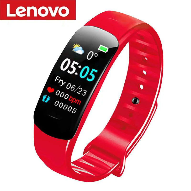 Lenovo C1 Plus Smart Watch Bluetooth Step Counting Sports Bracelet Fitness Tracker Heart Rate Blood Pressure Sleep Men Women