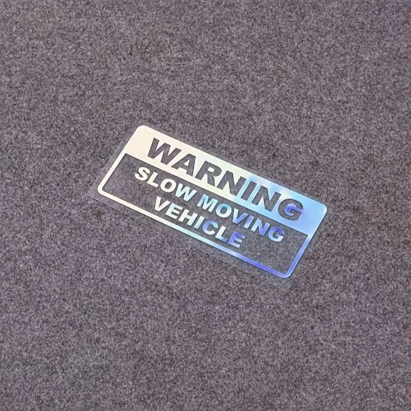 Warning slow driving car sticker PVC cool car sticker exterior decoration accessories warning car decal modeling