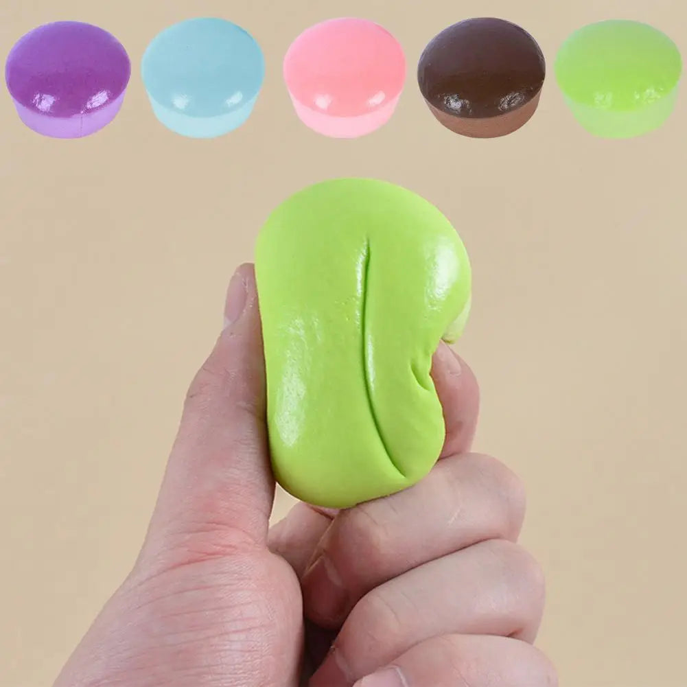 Purple Soft Potato Pinch Toy - Fun Custard Bun Sticky Small Cake, Slow Rebound Decompression Toy, Party Gift Candy Color