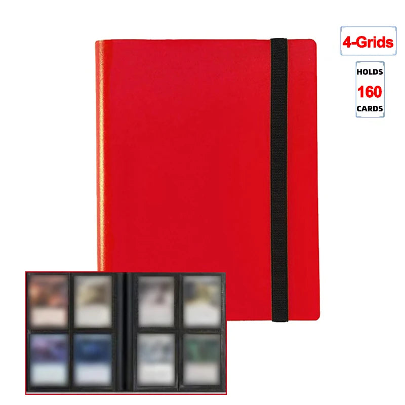 1Pc Card Binder 160/360/480 Trading Card Holder Book PP Cover Binder For Cards Durable Side Loading Card Book With Gaming Cards